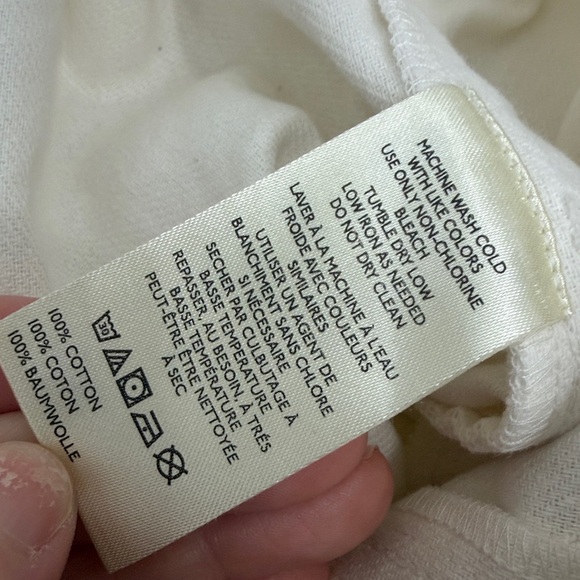 Free People White  High Rise Shorts Drawstring Oversized fit size Medium.NWT - Picture 7 of 8